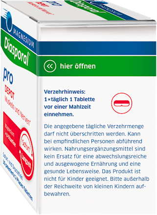 Magnesium-Diasporal Pro DEPOT Muskeln und Nerven 2-Phasen-Tabletten 30 St Diasporal