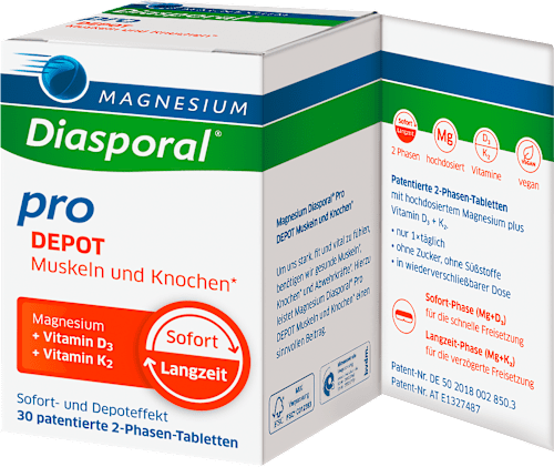 Magnesium-Diasporal Pro DEPOT Muskeln und Knochen 2-Phasen-Tabletten 30 St Diasporal