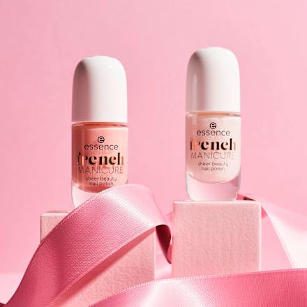French MANICURE sheer beauty nail polish 02 essence