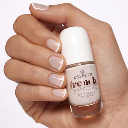 French MANICURE sheer beauty nail polish 02 essence