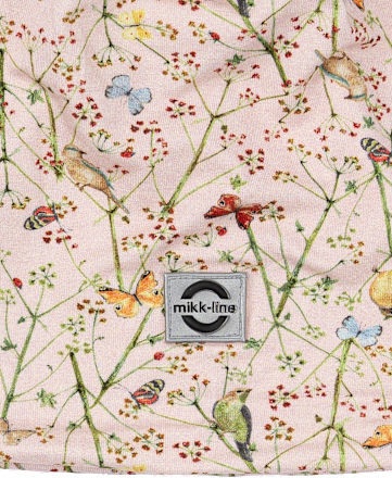 Mütze mit Schmetterling-Muster, beige, Gr. 98/104 Mikk-Line