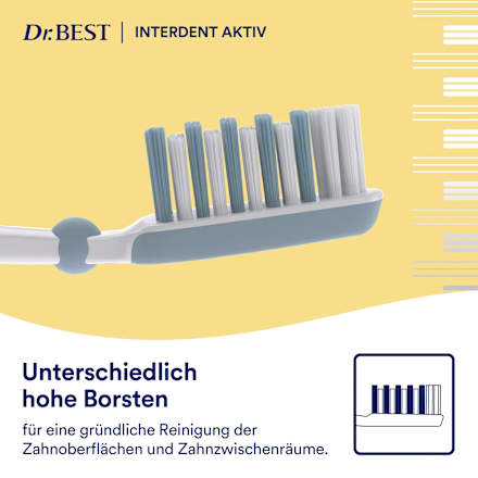 Zahnbürste Premium Interdent Aktiv mittel Dr. Best