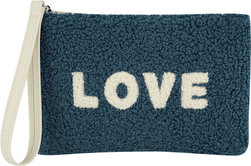 Kosmetiktasche blau Teddy "Love" Soapland