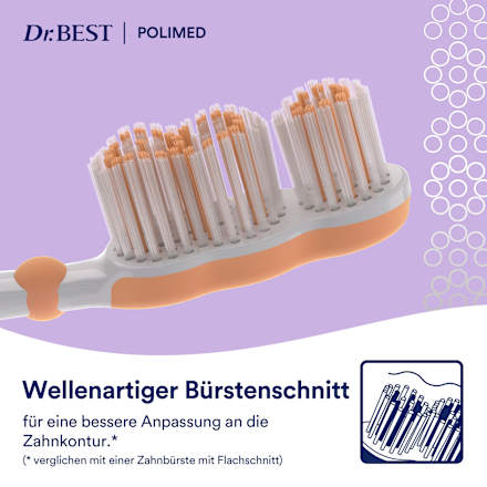 Zahnbürste Clean Pro Polimed weich Dr. Best