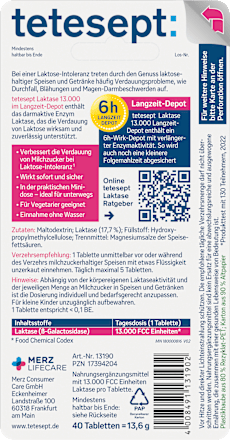 Laktase 13000 Mini Tabletten 40 St tetesept