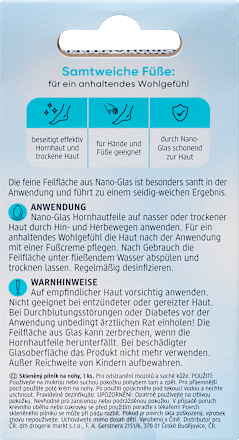 Hornhautentferner Feile Nano-Glas sortiert Balea