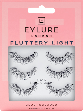 Künstliche Wimpern Fluttery Light 117 Multipack (3 Paar) Eylure