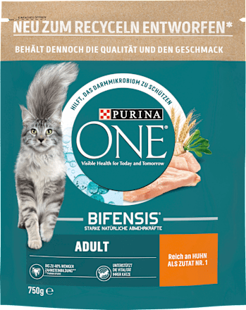 Trockenfutter Katze Bifensis Adult Reich an Huhn PURINA ONE