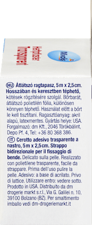 Rýchloobväz, transparentný Mivolis