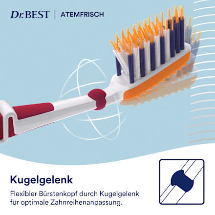 Zahnbürste Clean Pro Atemfrisch 2in1 mittel Dr. Best