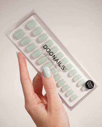 Künstliche Nägel Press Ons Short Square Cute Cucumber Doonails