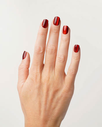 Künstliche Nägel Press Ons Extra Short Square Red Cateye Doonails
