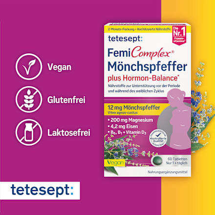 FemiComplex Mönchspfeffer Tabletten 60 St tetesept