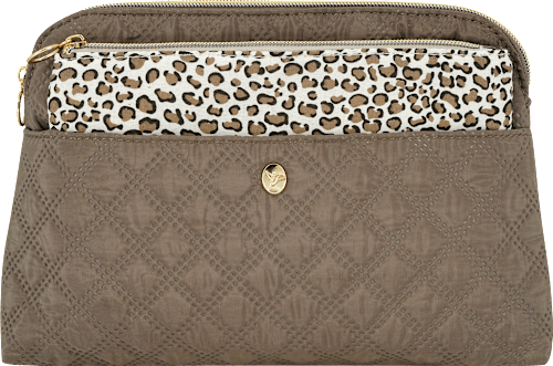 Kulturbeutel Set braun Leo 2tlg Soapland