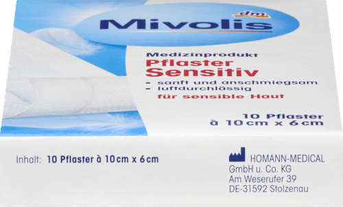 Pflaster Sensitiv 10 cm x 6 cm Mivolis