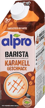 Ovseni in sojin napitek Barista z okusom karamele alpro