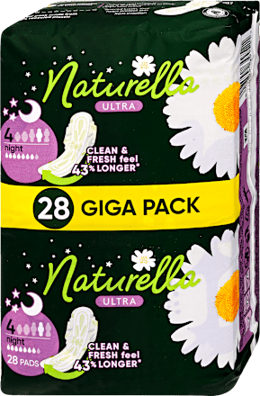 Éjszakai egészségügyi betét Ultra, giga pack Naturella