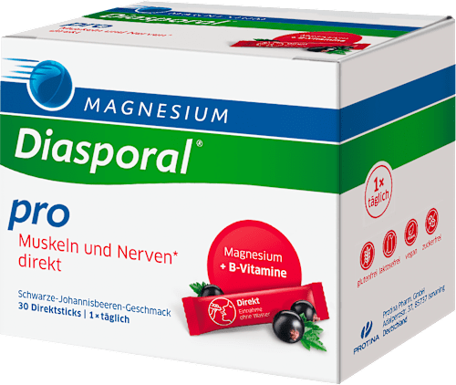 Magnesium-Diasporal Pro Muskeln und Nerven direkt Direktgranulat Sticks 30 St Diasporal