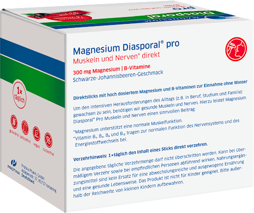 Magnesium-Diasporal Pro Muskeln und Nerven direkt Direktgranulat Sticks 30 St Diasporal
