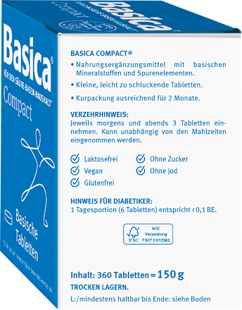 Basica Compact Basische Tabletten 360 St Basica