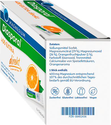 Magnesium-Diasporal 400 EXTRA direkt Direktgranulat Sticks 50 St Diasporal