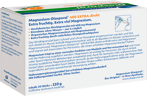 Magnesium-Diasporal 400 EXTRA direkt Direktgranulat Sticks 50 St Diasporal