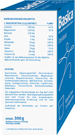 Basica Instant Basisches Trinkpulver Basica