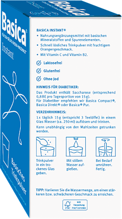Basica Instant Basisches Trinkpulver Basica