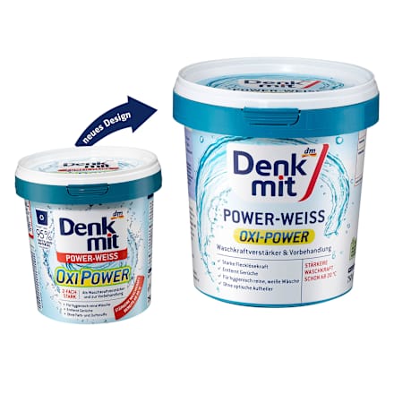 Pudră pentru îndepărtarea petelor pentru rufe albe Denkmit