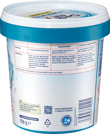 Folttisztító fehér textíliákhoz Oxi Power Denkmit
