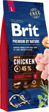 Premium by Nature granule pro psy Adult L s kuřecím masem Brit