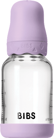 Biberon de sticlă&tetină latex Violet Sky BIBS