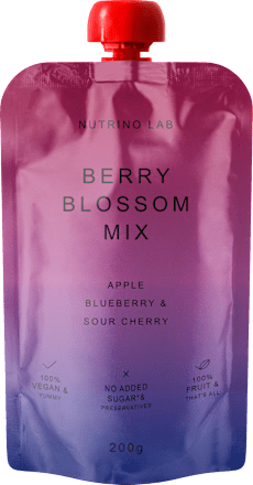 BERRY BLOSSOM MIX piure măr, afine și vișină Nutrino Lab