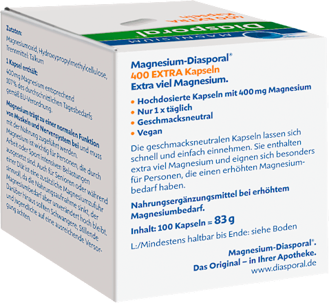 Magnesium-Diasporal 400 EXTRA Kapseln 100 St Diasporal