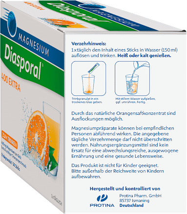 Magnesium-Diasporal 400 EXTRA Trinkgranulat Sticks 50 St Diasporal