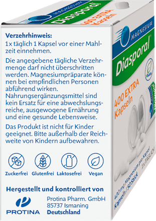 Magnesium-Diasporal 400 EXTRA Kapseln 50 St Diasporal