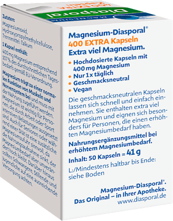 Magnesium-Diasporal 400 EXTRA Kapseln 50 St Diasporal