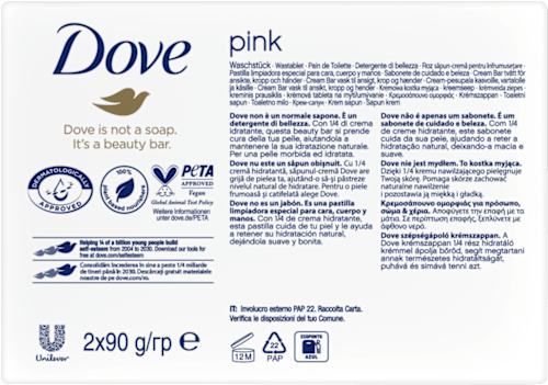 Sapone solido pink Dove