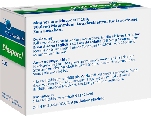 Magnesium-Diasporal 100 mg Lutschtabletten Diasporal