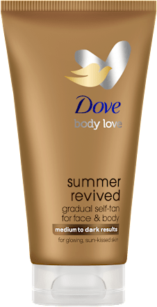 body love samoopalovací tělové mléko summer revived medium to dark Dove