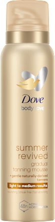 body love samoopalovací pěna na tělo summer revived light to medium Dove