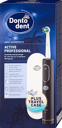 elektrický zubní kartáček Active Professional s cestovním pouzdrem Dontodent