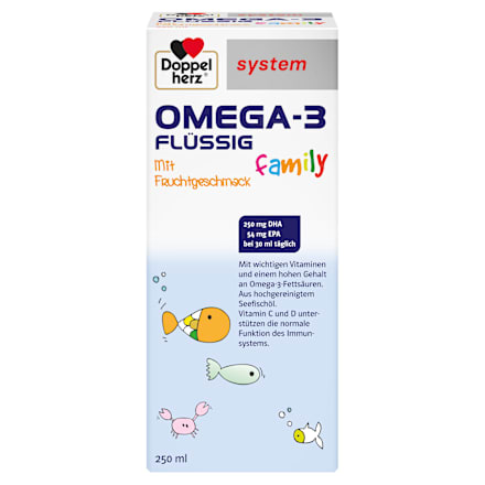 Doppelherz system Omega-3 Flüssig family  Doppelherz
