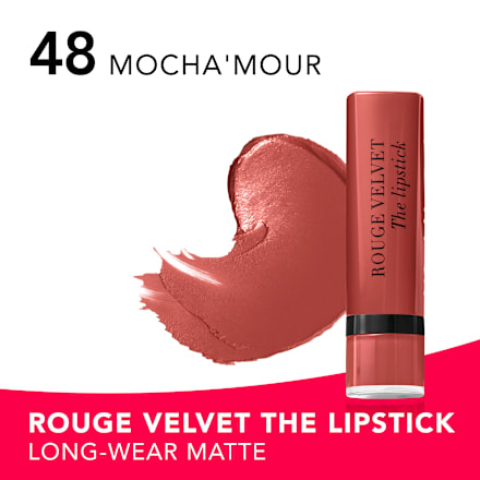 Velvet the Lipstick ruž za usne – 48 Mocha*mour BOURJOIS PARIS