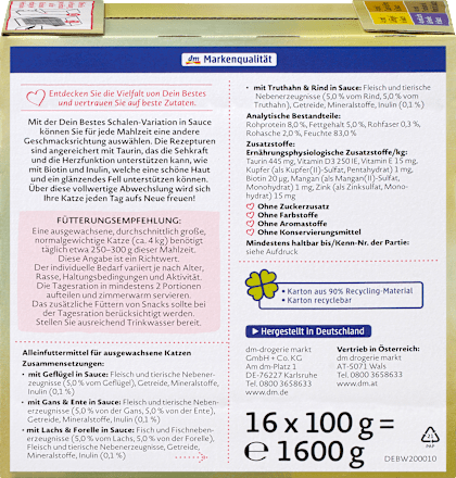 Cibo umido per gatti in vari gusti, multipack DEIN BESTES