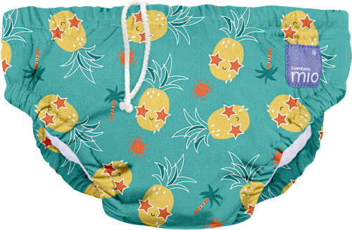 Wiederverwendbare Schwimmwindel Alberne Ananas XL (2+ Jahre) Bambino Mio