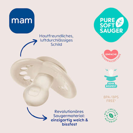 Schnuller Original Night mint 0-6 Monate mam