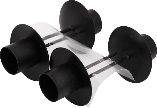 Stumpenkerzenhalter schwarz KUWOPA