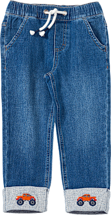 Jeans mit geradem Schnitt & Auto-Stickerei, blau, Gr. 92 98 ALANA