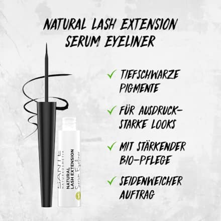 Eyeliner Natural Lash Extension Serum Black SANTE NATURKOSMETIK